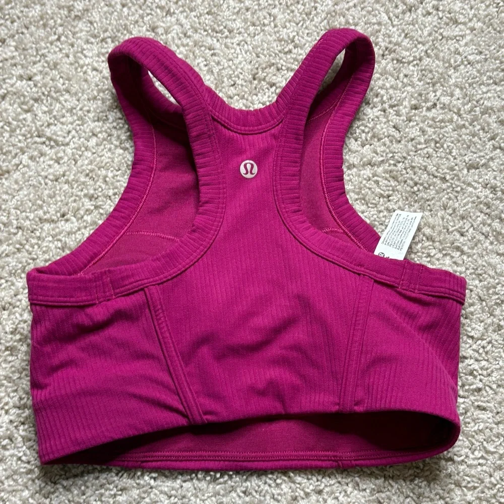 Lululemon Ribbed Nulu High-Neck Yoga Bra *Light Support, B/C Cup - Picture 2 of 5